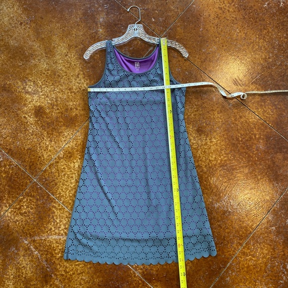 GREY/PURPLE Title Nine Nimblene Illusion Laser Cut Dress XS - Picture 4 of 9